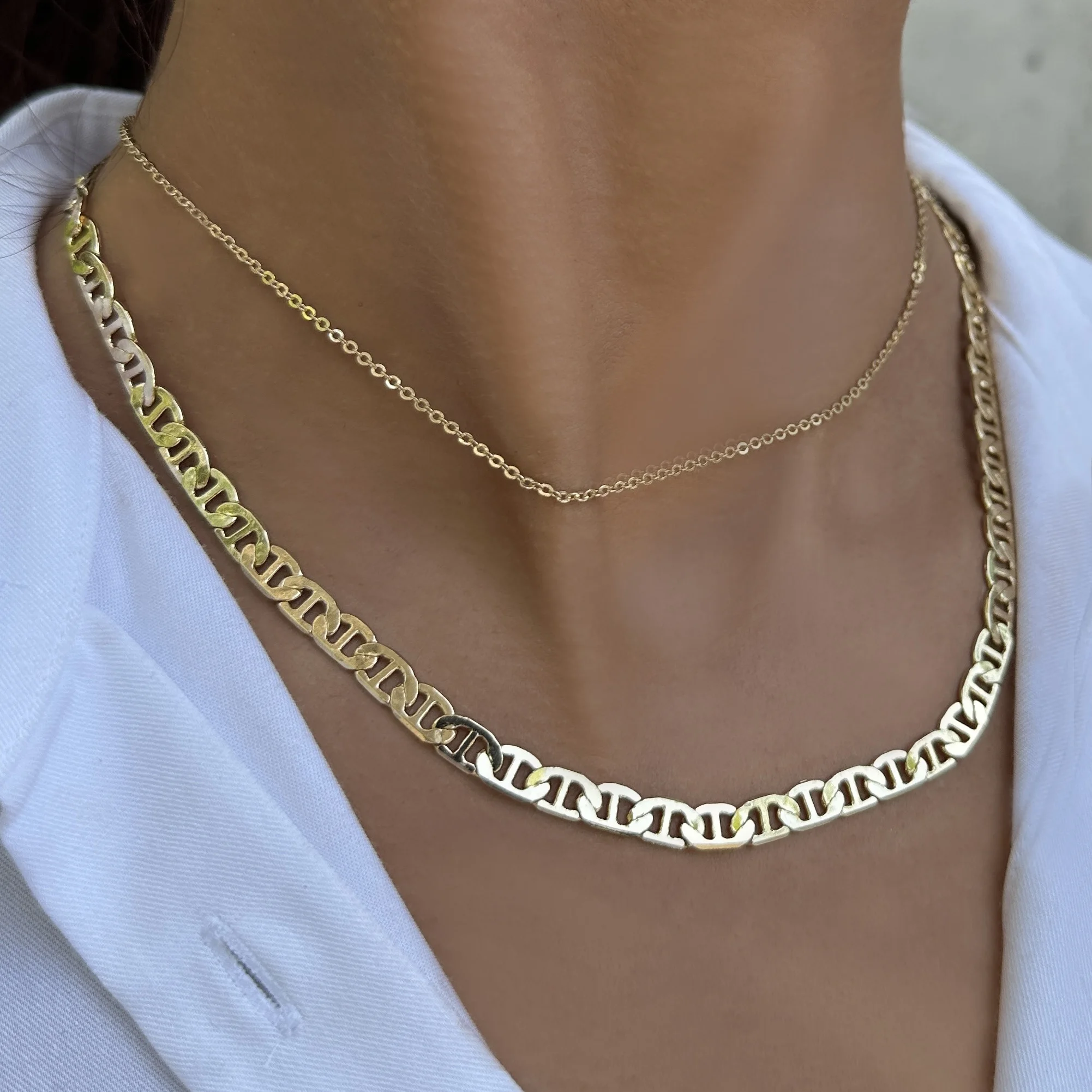 New Multilayer Constellation Chain Necklace For Women Golden Gemini Taurus Aries Copper Zodiac Sign Link Neck Jewelry NKS273