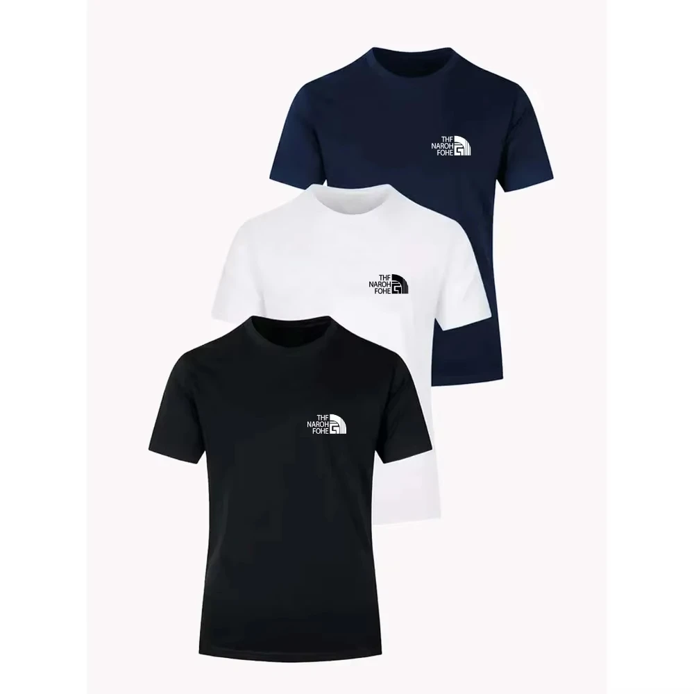 Camiseta deportiva informal de manga corta para hombre, cómoda y transpirable, adecuada para correr al aire libre y hacer ejercicio.