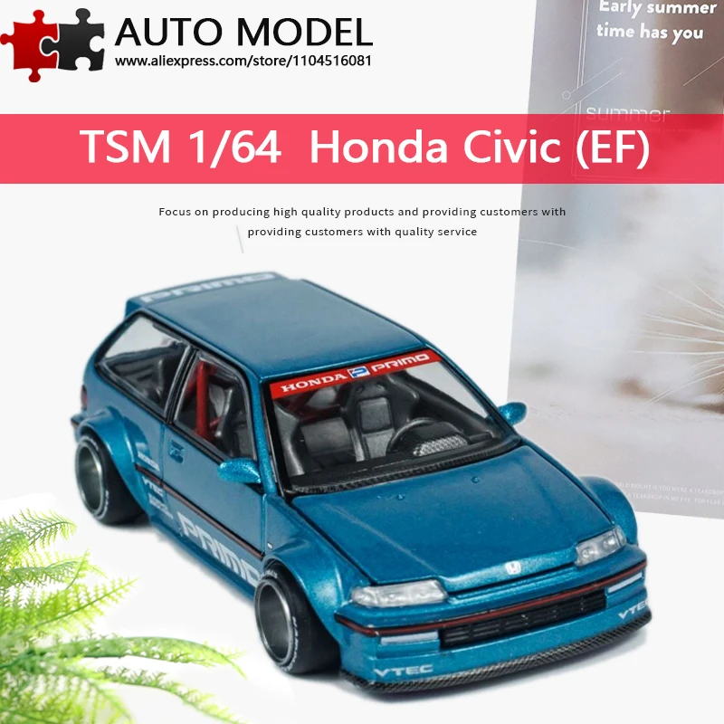 

Honda Civic EF Modified Car Kaido Works V1 Realistic Alloy Car Model with Openable Hood Collectible Display Piece Kaido House Minigt 1:64 Die-Cast Metal Scale Model Rotating Wheels Adult Toy Boy's Gift