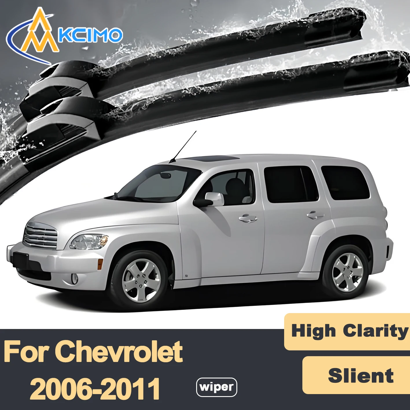 

Premium Rubber Durable Silent Windshield Wiper Blades 2pcs for Chevrolet HHR 2006-2011 Front Wiper Blades Set