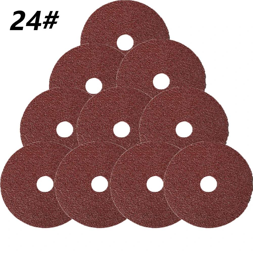 

10pc Grinding Sanding Disc 4'' Resin Fiber Sanding Wheel Abrasive Tool 24-120 Grit For Angle Grinder Polishing Machine Parts