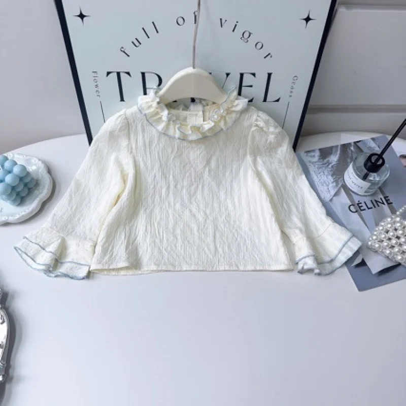 

Korean Style New Girls' Dress Spring and Autumn Detachable Bowknot Base Shirt Children's Vest Dress Two-Piece Set