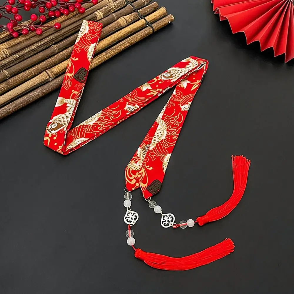 Bow Long Hair Straps Retro Hair Accessories Tassels Head Bands Chinese Style Headdress Hair Ornament Chinese Hanfu