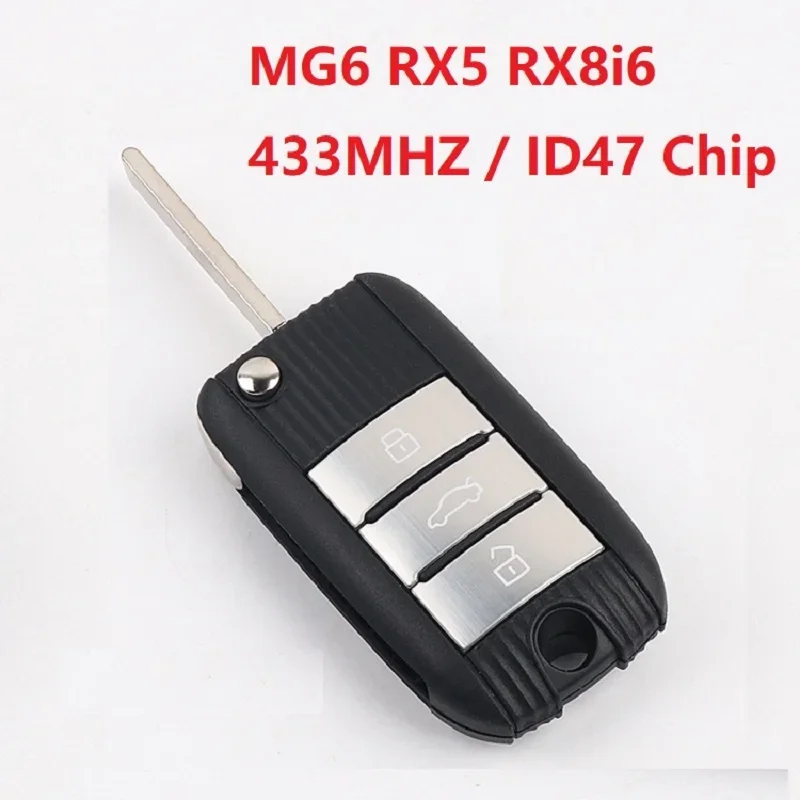 

Remote Control 433mhz For MG ZSMG6 RX5 RX8i6 Folding Key Smart Chip Replacement