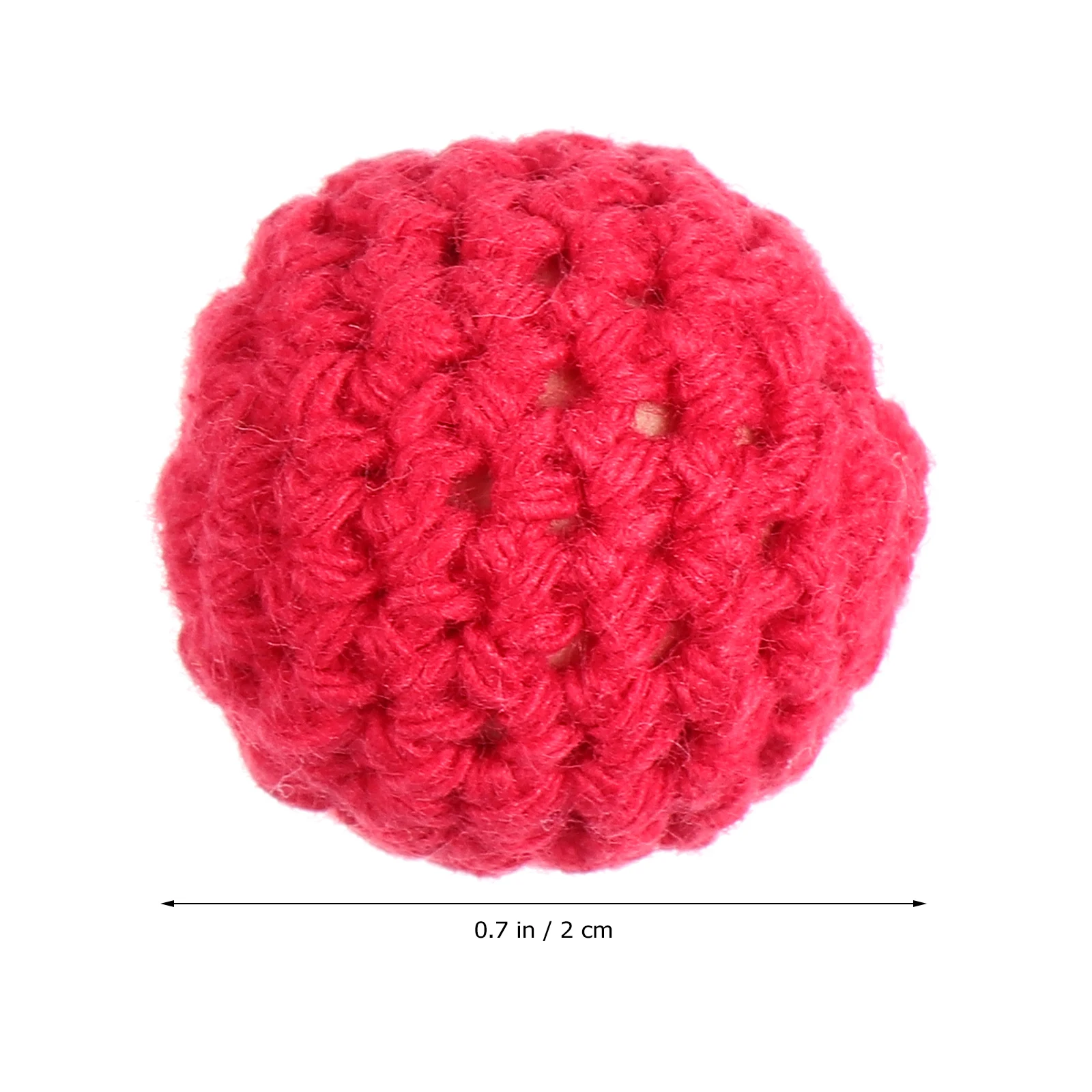 

20Pcs Christmas Knitted Balls Pendant Ornaments Festive Hanging Decorations DIY Necklace Bracelet Party Supplies