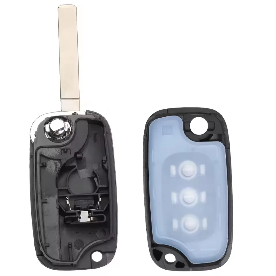 Funda con tapa para llave remota para Mercedes Benz Smart Fortwo 453 Forfour 2015 2016 2017 Fob Cover VA2 hoja de llave sin logotipo
