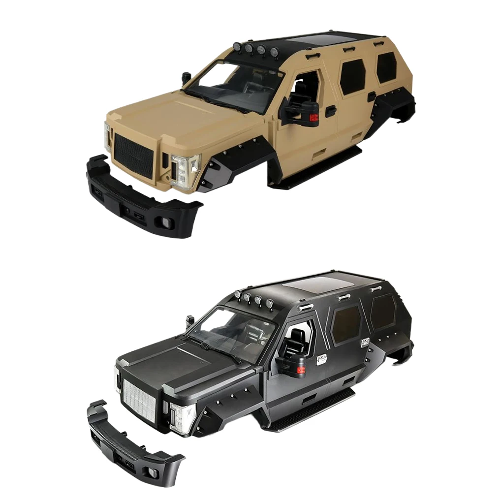 324mm Hard Plastic Off-Road Body Shell Wheelbase George PATTON  For 1/10 RC TRUCK AXIAL SCX10 TRX-4 Accessories