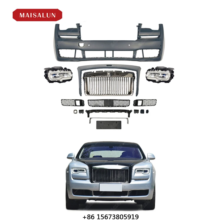 Tune Conversion Body Kit for  Ghost 1st Gen 2010-2014 Upgrade to 3rd Gen 2020 Front Bumper Headlights Car Autostyling