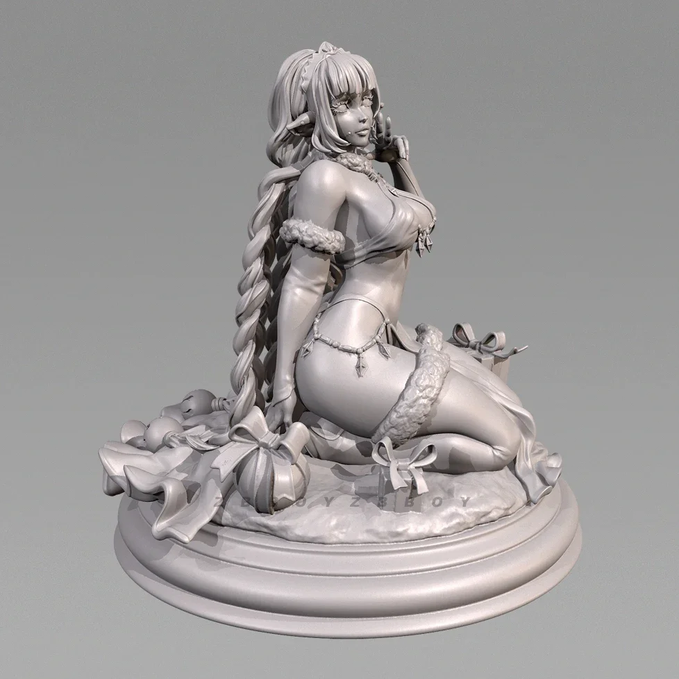 Kits de modèles en résine, hauteurs globales 30mm 40mm 65mm, figurine beauté incolore et auto-assemblée (impression 3D) TD-7276/3D