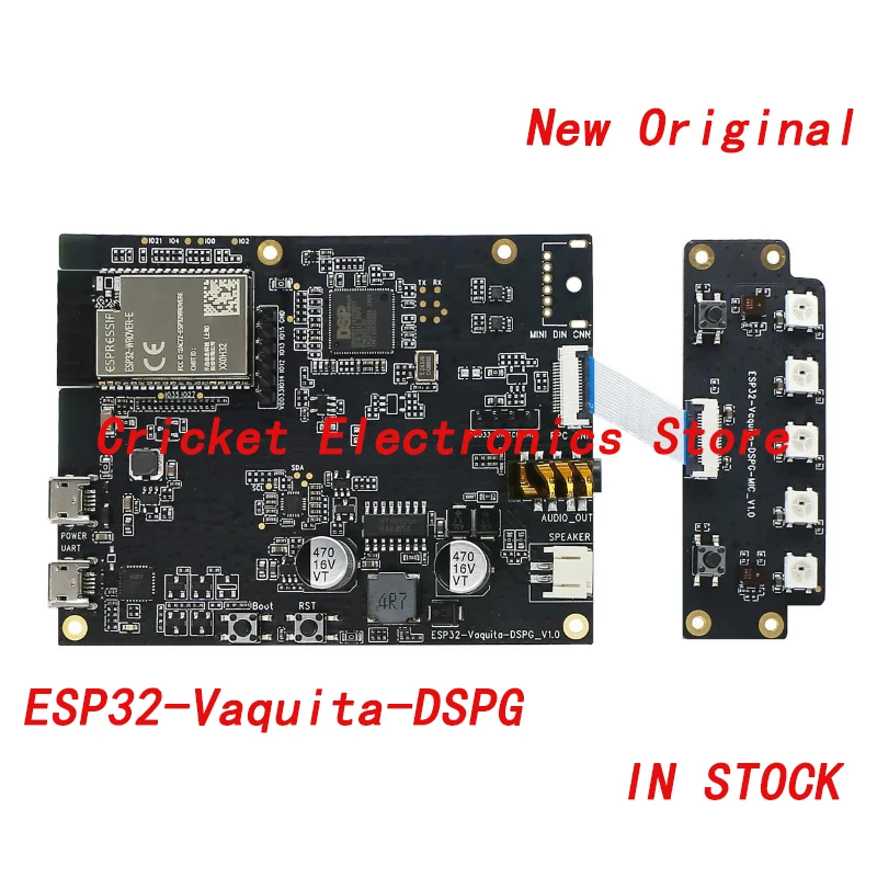 ESP32-Vaquita-DSPG ESP32 audio development board for IoT products, integrates ESP32-WROVER-E and DSPG DSP