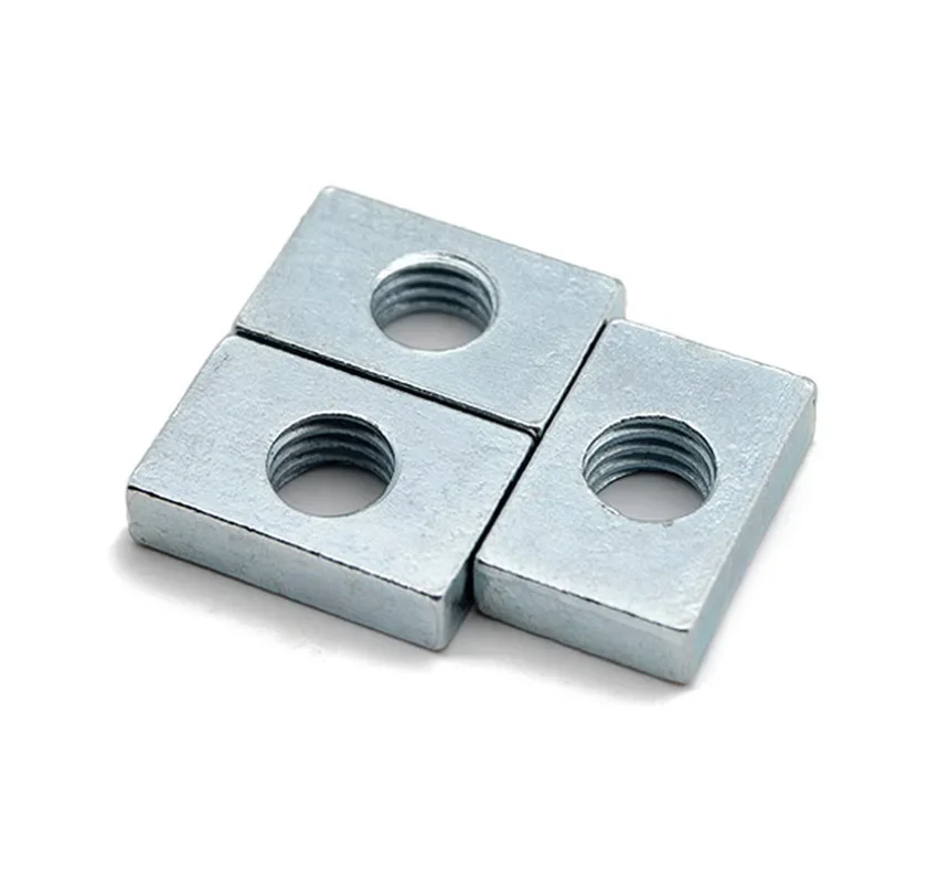 

1000pcs GB39 Aluminum Profile Square Nut M6 6x11x8x4mm Rectangular Nuts Accessory Slider Block Thin Carbon Steel Countersunk Nut