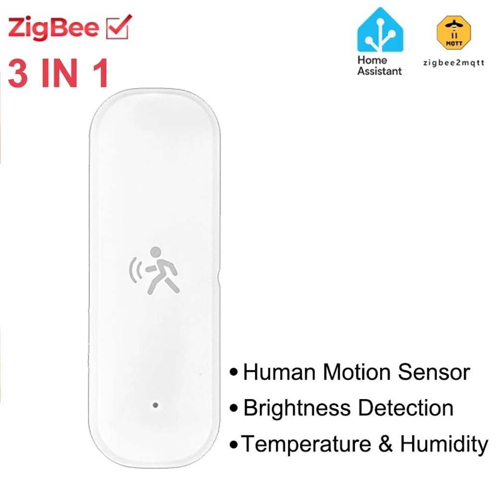 

Умный датчик движения ZigBee Pir, радар, Mmwave, датчик температуры и влажности, охранная система, работает с домашним помощником