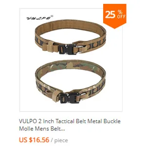 VULPO 1,75 Zoll/4,3 cm Taktischer Gürtel im Ronin-Stil, zweilagiger Molle-Gürtel, Jagd- und Airsoft-Kampfgürtel, Herren-Taillengürtel – Detail 1