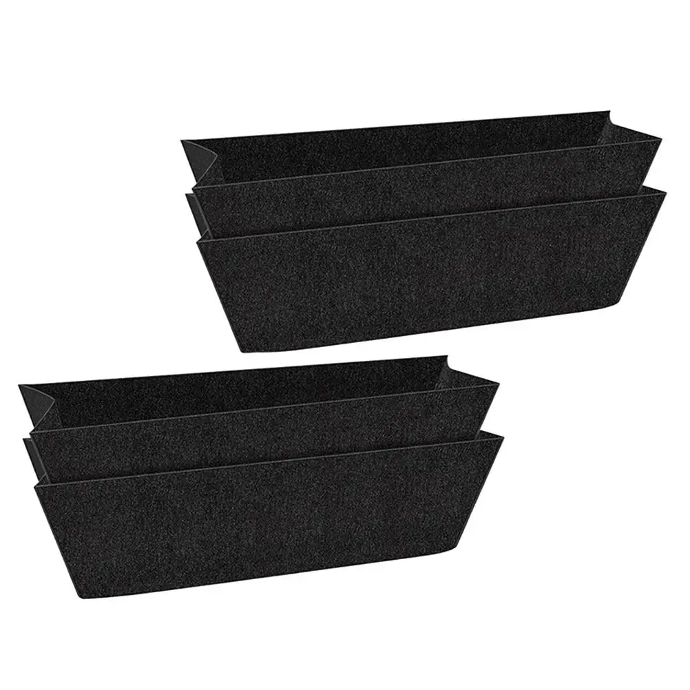 4pcs Felt Flower Pot Liners for Hanging Baskets – Breathable Wear-Resistant Planter Inserts Outdoor Balcony