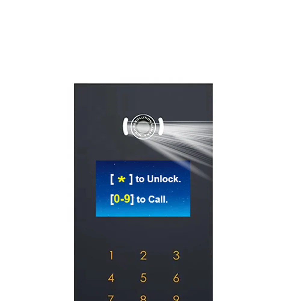 Mais recente multi-apartamento câmera de vídeo campainha porta telefone sistema de intercomunicação inteligente visão noturna sistema de entrada de porta para villa
