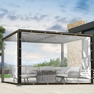 شفاف البلاستيك للماء فيلم في الهواء الطلق للماء القماش المشمع عصاري النبات عزلة خيمة الشرفة المظلة المشمع أفضل 8 قماش مشمع لمبيعات الشرفات - No2