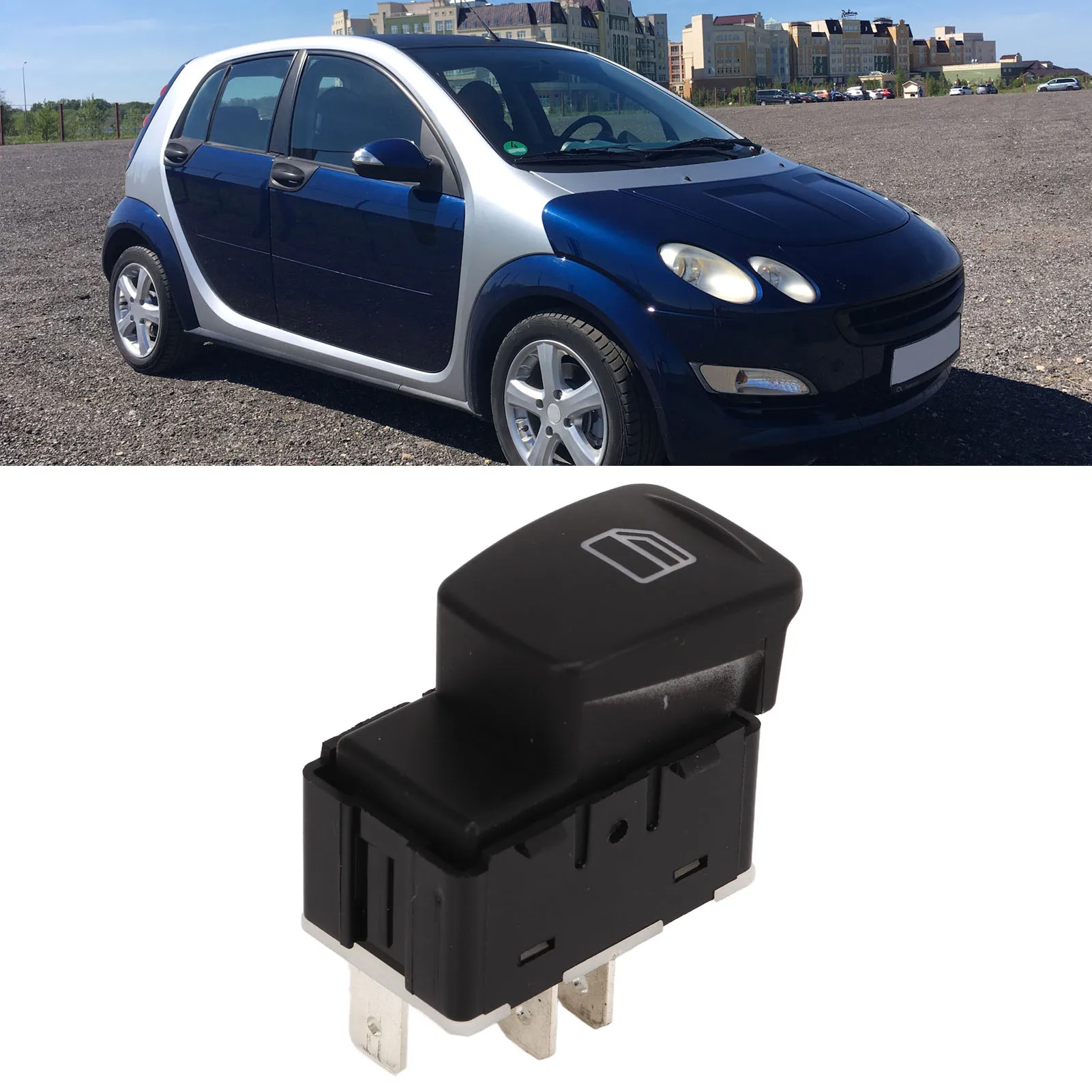 Window Lifter Control Button ABS Metal Power Window  Comfortable Touch Perfect Match A4548201010 for SMART 454 FORFOUR