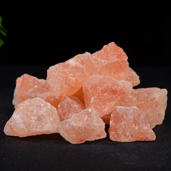 Wholesale Natural himalayan Orange Salt Rough stone Gravel Mineral Specimen Healing Stone Ornaments for Home Aquarium Decoration