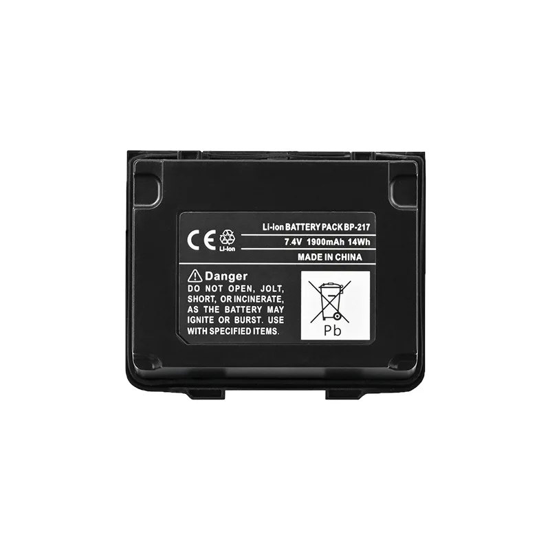 BP-217 1900mAh 7.4V High Quality Lithium Battery for Two-way Radio IC-80AD/T90A/91AD Rechargeable Battery