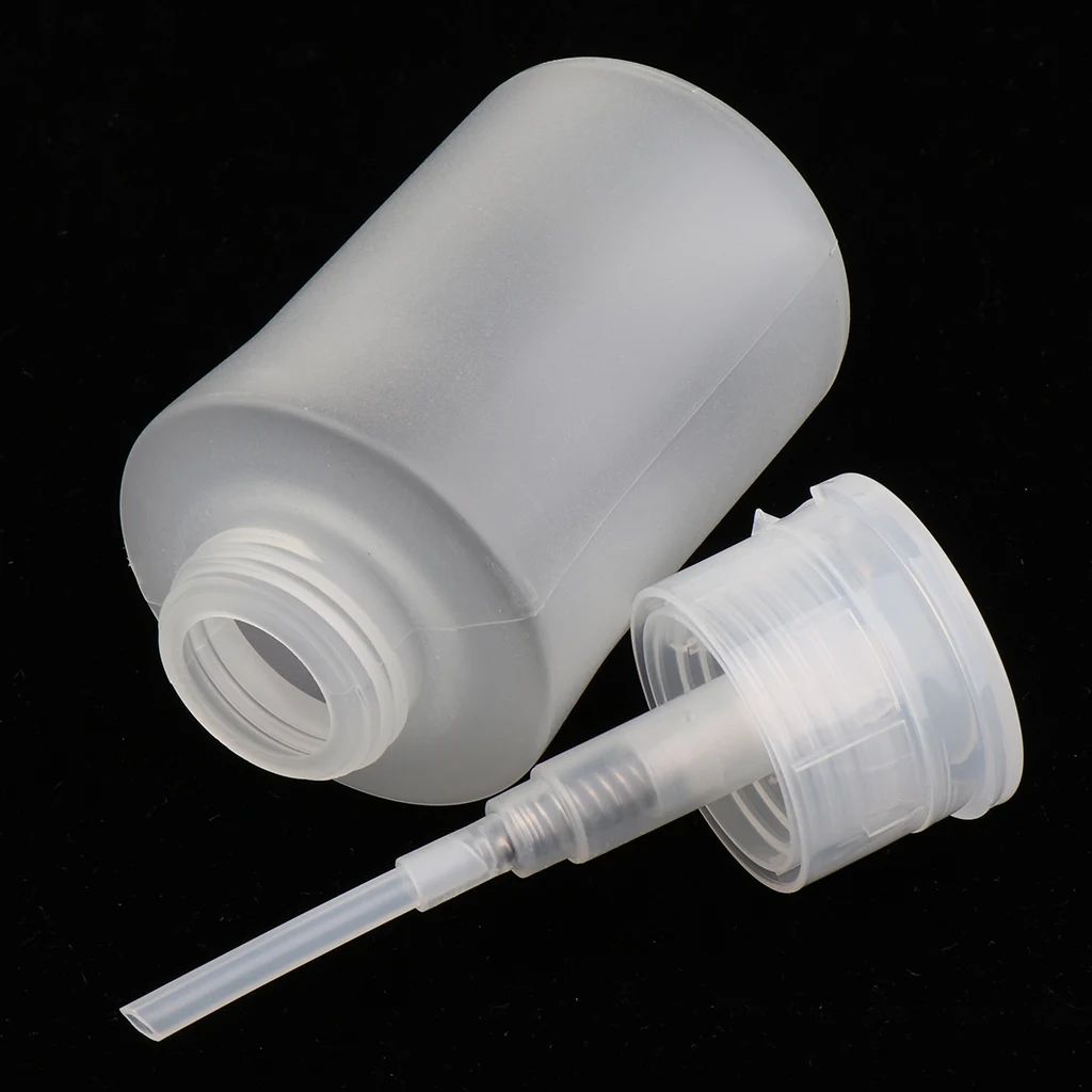 Set of 3,Nail Polish Nail Remover Plastic Bottle Lockable Pump Bottles