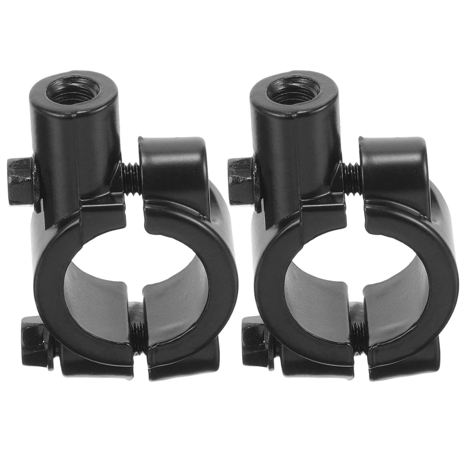 

2pcs Motorcycle Mount Metal Bike Mirror Holder Durable Lightweight Easy Install Wide Compatibility Enhanced Visibility