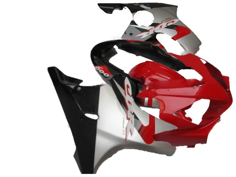 Motorcycle Bodywork Fairing For pe CBR600F4i 2004 2005 2006 2007 ABS Injection Molding CBR600 F4i CBR 600 red silver blac ST6