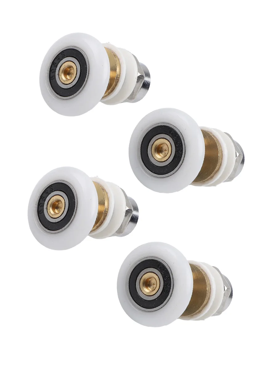 Quality Is Guaranteed Brand New Shower Door Rollers Door Rollers 4 * 4-6mm Nylon Outer Wheel Stainless Steel Screw Cap