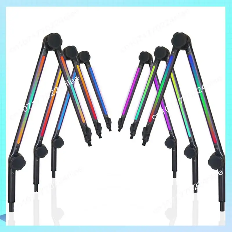 

A17Z RGB Microphone Arm Stand,Mic Arm With RGB Light,Rotatable Suspension Boom Scissor Stand For Gaming Streaming