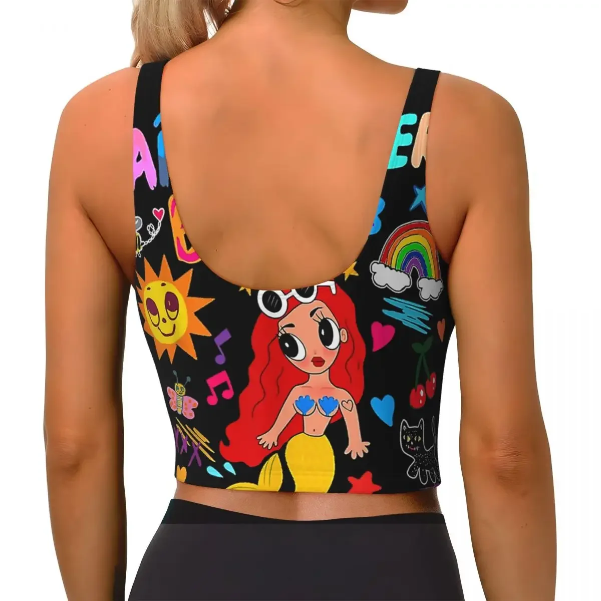 مخصص مانانا سيرا بونيتو المغني الكولومبي كارول جي تجريب المحاصيل تانك القمم المرأة تشغيل حمالات الصدر الرياضية