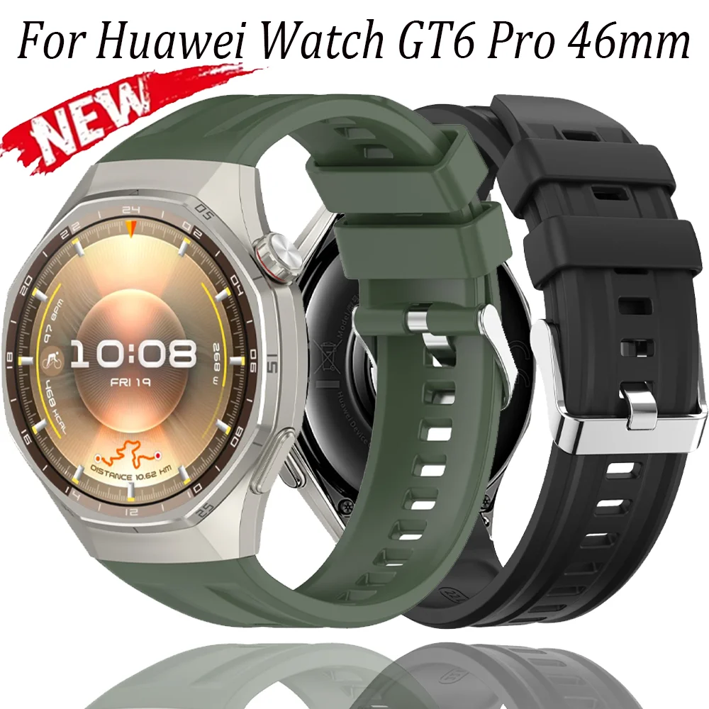 Cinturino in silicone per Huawei Watch GT6 Pro 46mm Smart Watch cinturino sportivo originale cinturino Huawei Watch GT6 Pro cinturino sostituibile