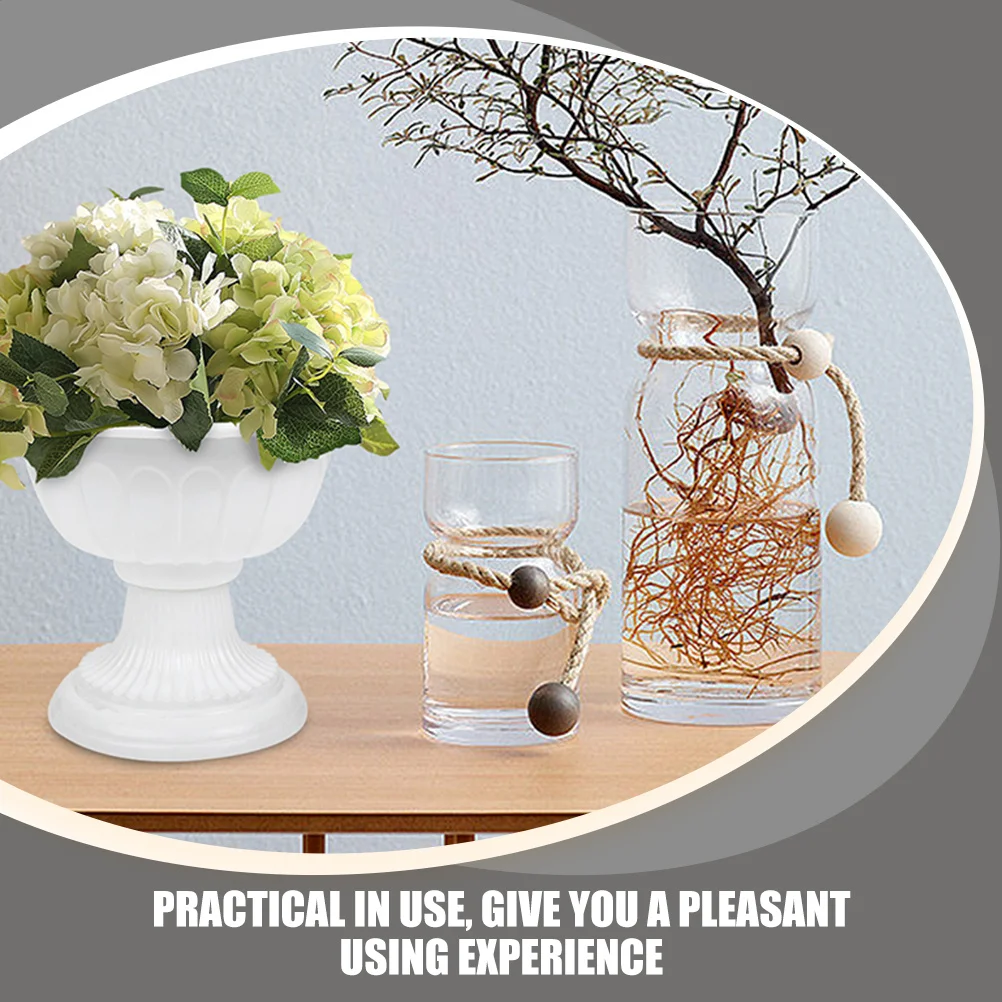 

8pcs European Style Flower Pot Vintage Plant Container For Indoor Outdoor Garden Plastic Flowerpot Wedding Party Decoration