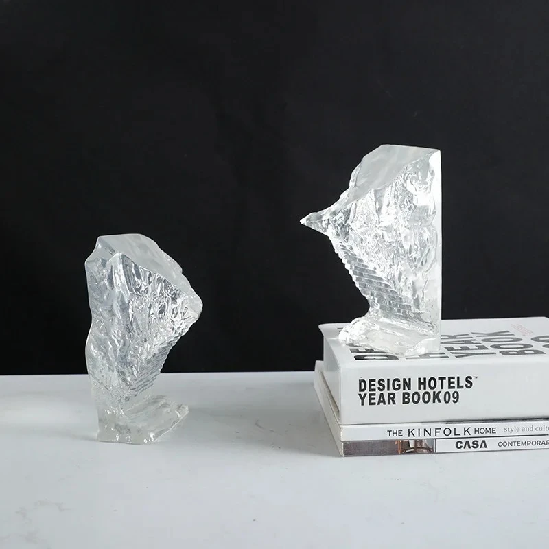 Transparent Staircase Creative Statue Desk Decoration Minimalist Artwork Sculpture Resin Crafts Ornaments Room Aesthetic Decor