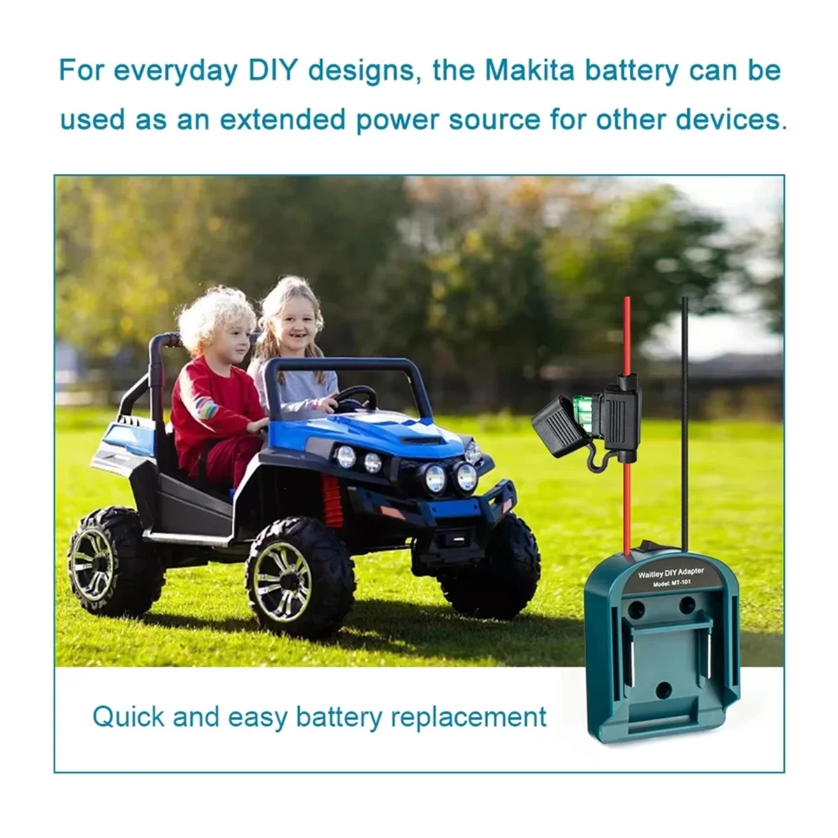 

AA25 External Battery Adapter Converter for 14V/18V Battery DIY Power Tool Box Accessories Kit Electric Extension