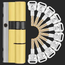 8 keys lock replacement C Grade Security entrance door lock cylinder  knob cylinder  defiant double cylinder lock