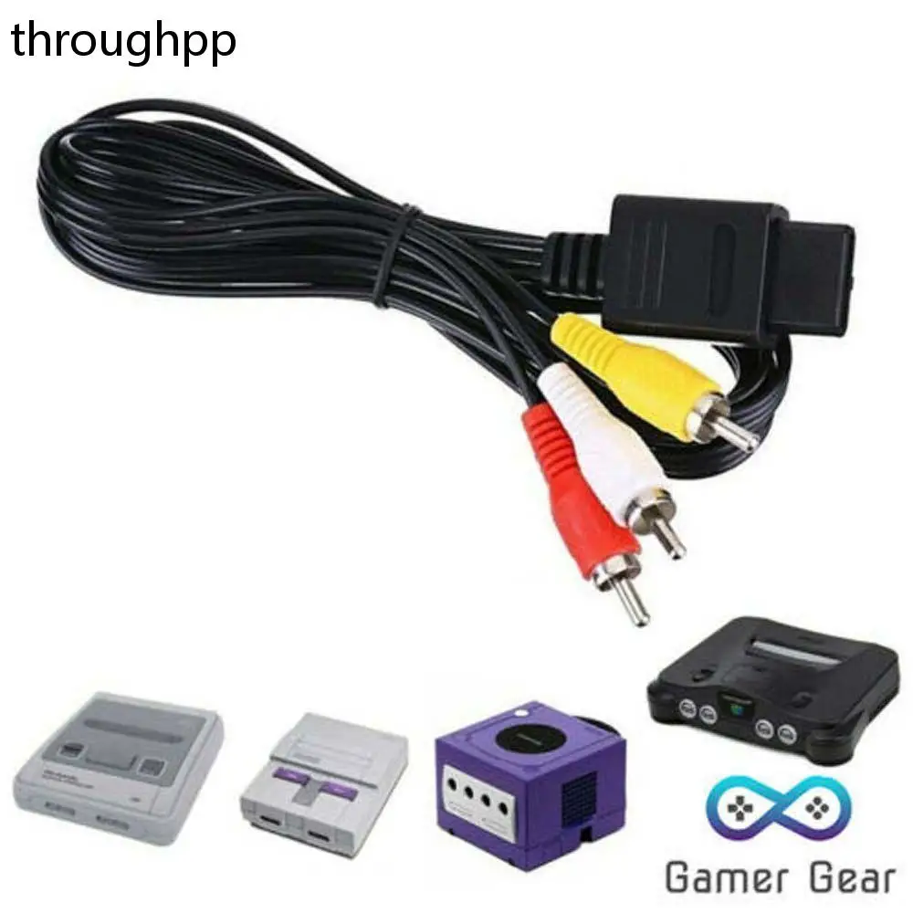 Durable Audio Video Stereo Cable AV Cable to RCA Digital Cable Game Cube Accessory