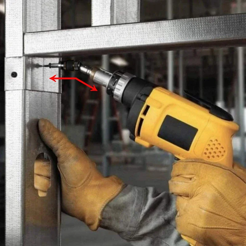 1/4 "عرافة المغناطيسي حلقة مفك بت الحفر أدوات يدوية مثقاب الخشب تمديد قضيب التغيير السريع حامل محرك دليل المسمار الحفر تلميح #5