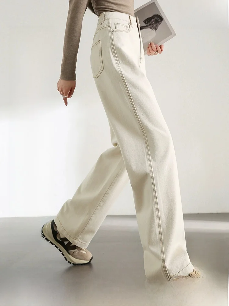 

Slimming High Waist Straight Leg Jeans Women's Spring 2026 New Style Loose Breathable Narrow Version Nine Tube Pants