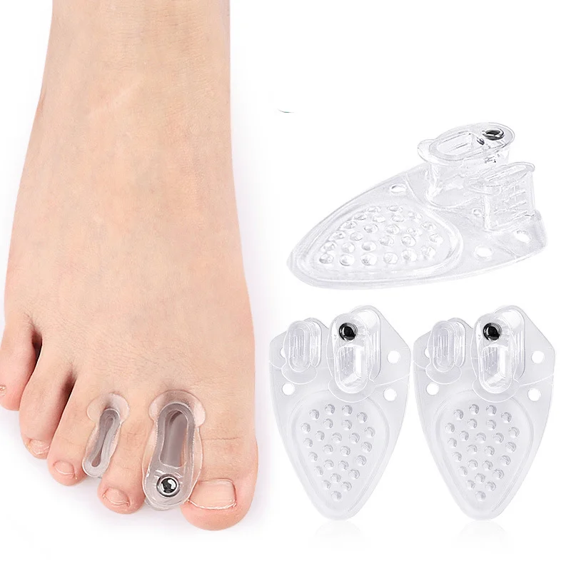 

2Pcs=1Pair Bunion Hallux Valgus Corrector Pad Toe Spreader Separator Thumb Finger Correction Straightener Foot Care Tool