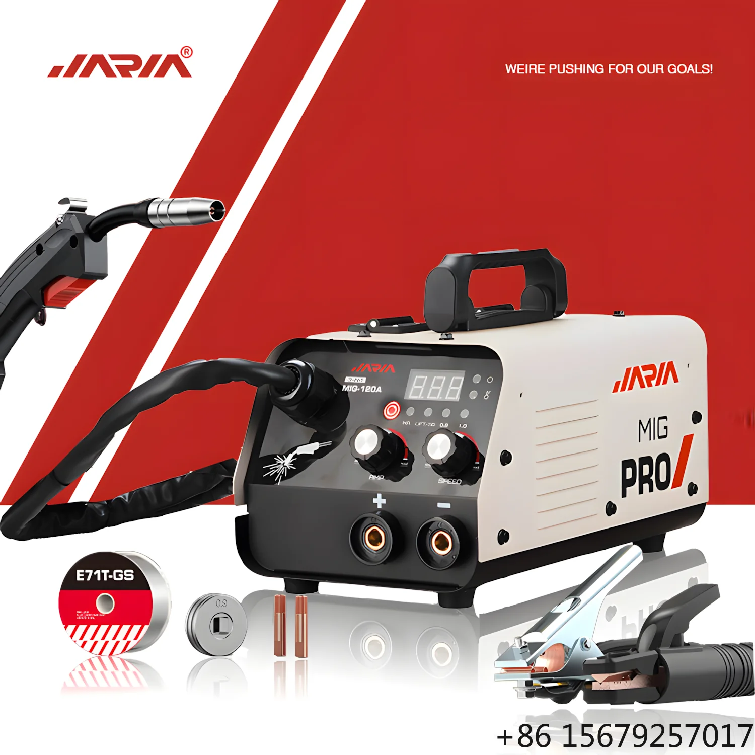 Best Value JARIA 3-IN-1 MMA/MIG/LIFT TIG 120A Inverter Welding Machine 220V