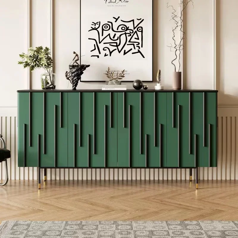

Nordic Solid Wood Simplicity Mild Luxury Retro Sideboard Cabinet Italian Living Room Modern Entrance Cabinet Small Apartment