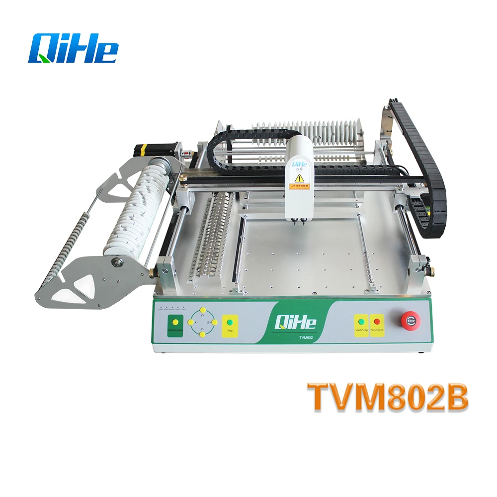 QIHE Automatic PCB Mini Pick And Place TVM802B Circuit Board Printing SMT SMD Placement Machine