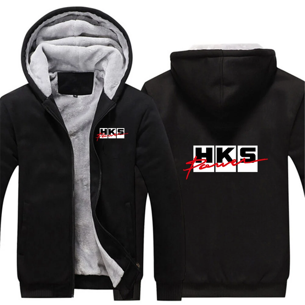 Мужская толстовка на молнии HKS Power and Sports Print, новая коллекция Осень-Зима 2026, утепленная, флисовая, теплая, комфортная