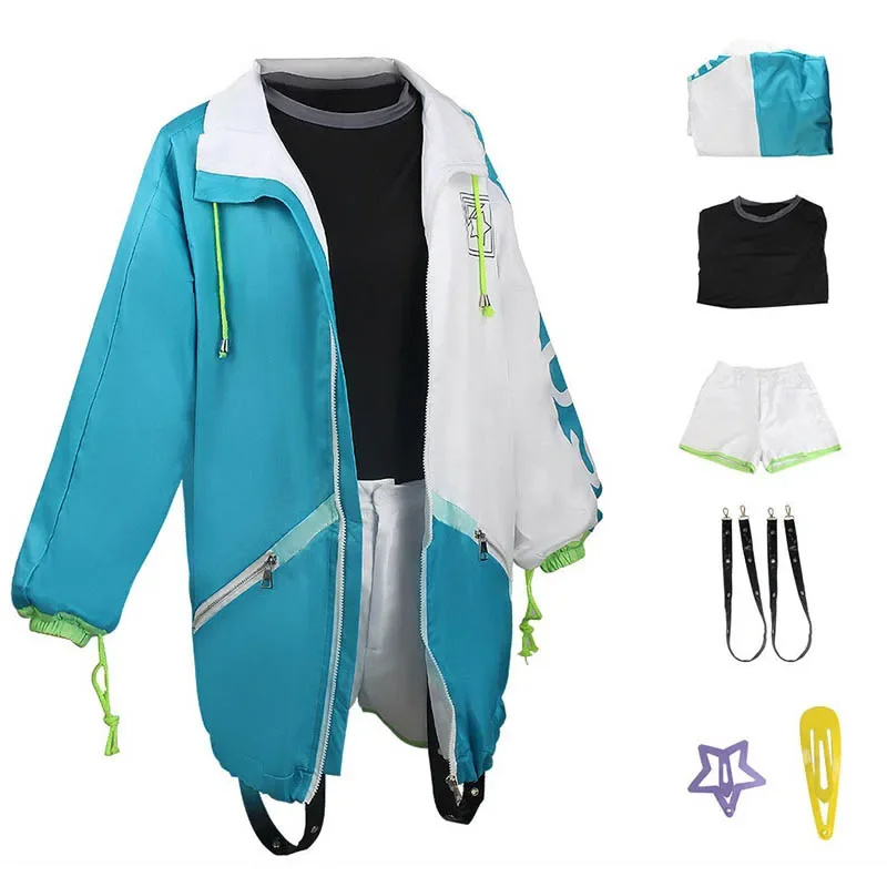 Cos Shiraishi An ชุดคอสเพลย์ผู้หญิงเสื้อโค้ทสูทวิกผมสั้นชุดชุดเดรสปาร์ตี้ฮาโลวีน