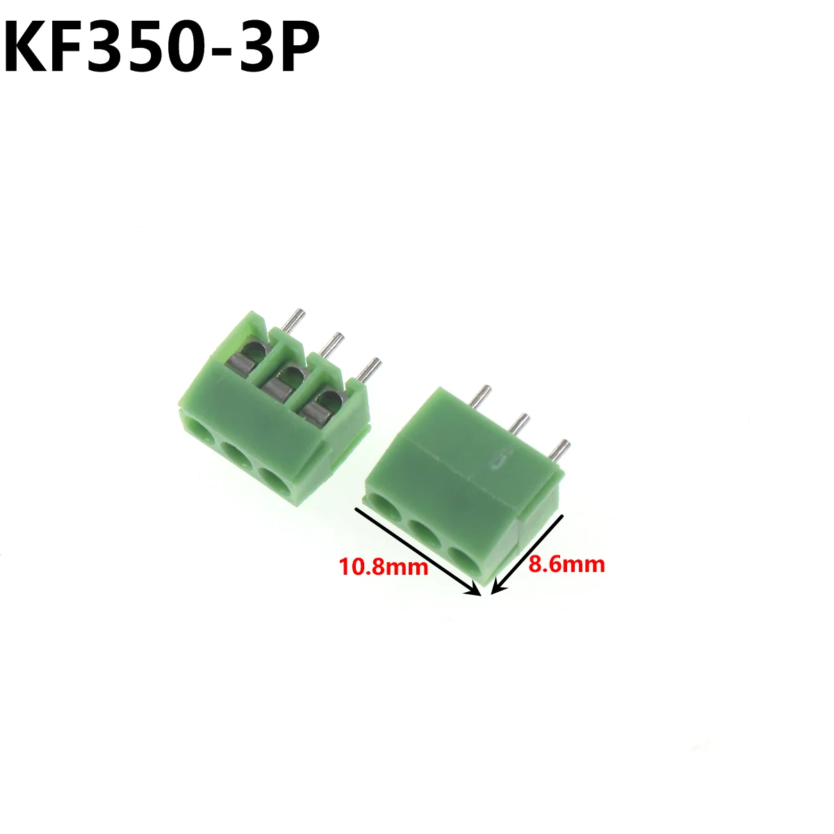 50/20pcs KF103-5.08-2P KF103-2P KF126 KF127 KF128 KF129 KF300 KF301 KF350 Screw 2Pin 5.08mm Straight Pin Screw Block 22-12A WG