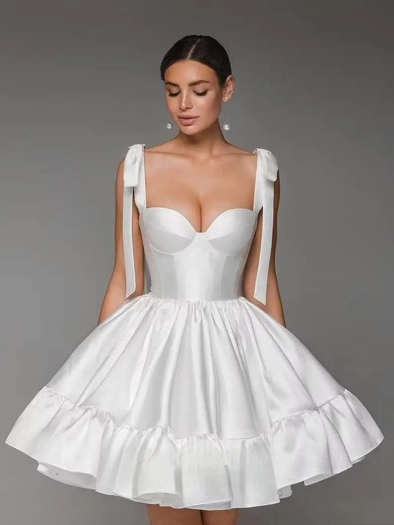 

Spaghetti Strap Sweetheart Homecoming Dresses A Line Prom Dress Short Mini Prom Formal Evening Ball Gowns Party Gown