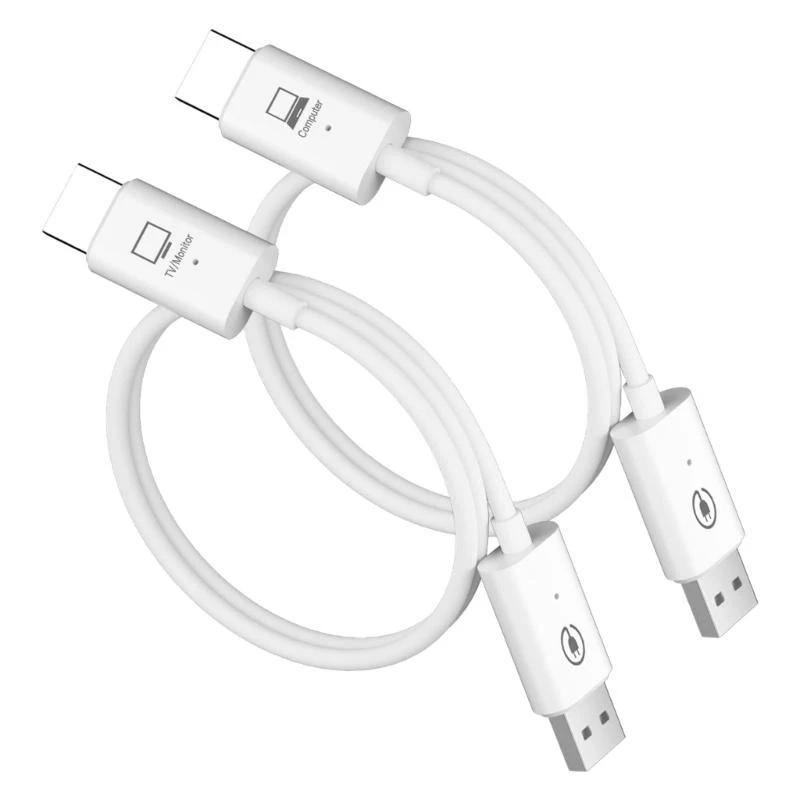 Wireless HDTV Adapter For Seamless 1080P60Hz Screen Mirroring Using 5.8GHz Stable Connection 83CF