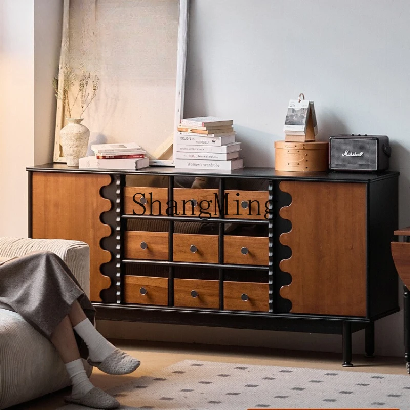 

SM Premium Sense Bedroom Storage Storage Cabinet Living Room Side Cabinet Against Wall Drawer Cabinet Storage