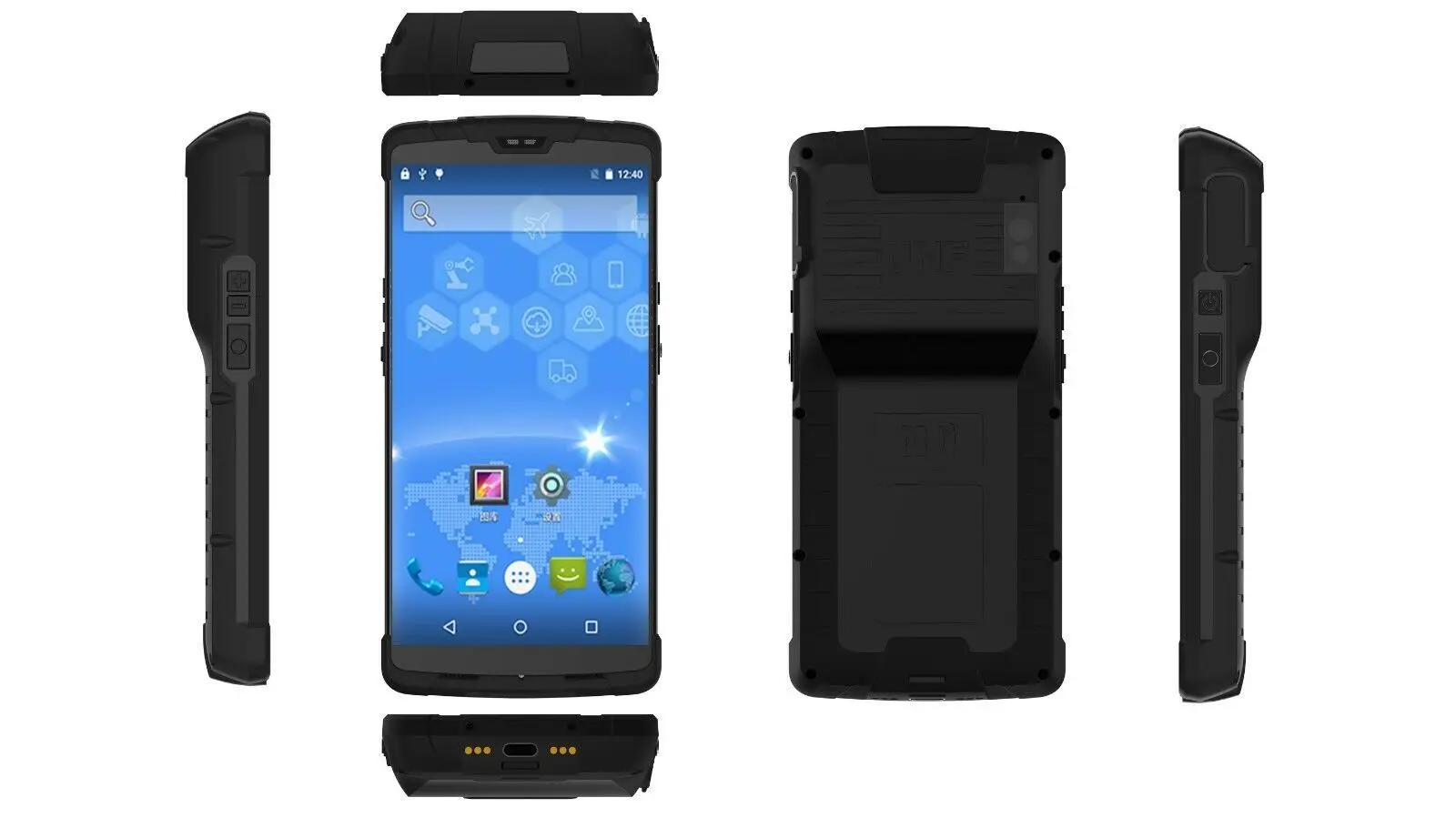 Yanzeo Portable S55 868mHZ 915mHZ UHF RFID Reader Android 6.0 Mobile Barcode Scanner