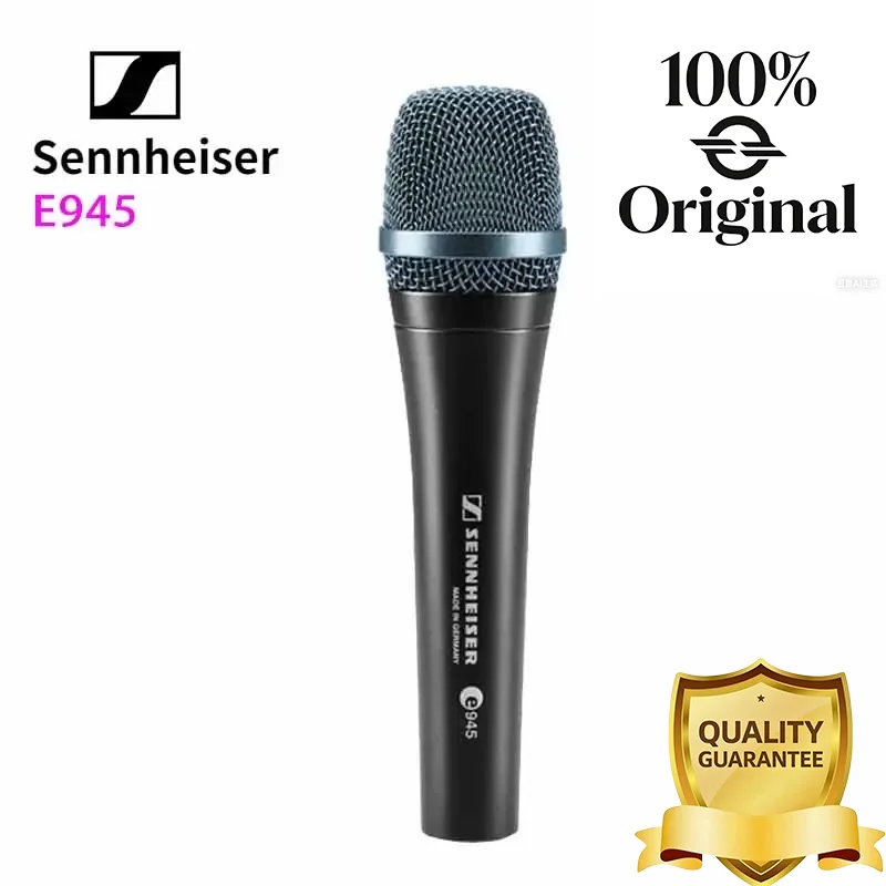 Microphone dynamique � condensateur Sennheiser E945 original, microphone de studio professionnel filaire, chant sur sc�ne