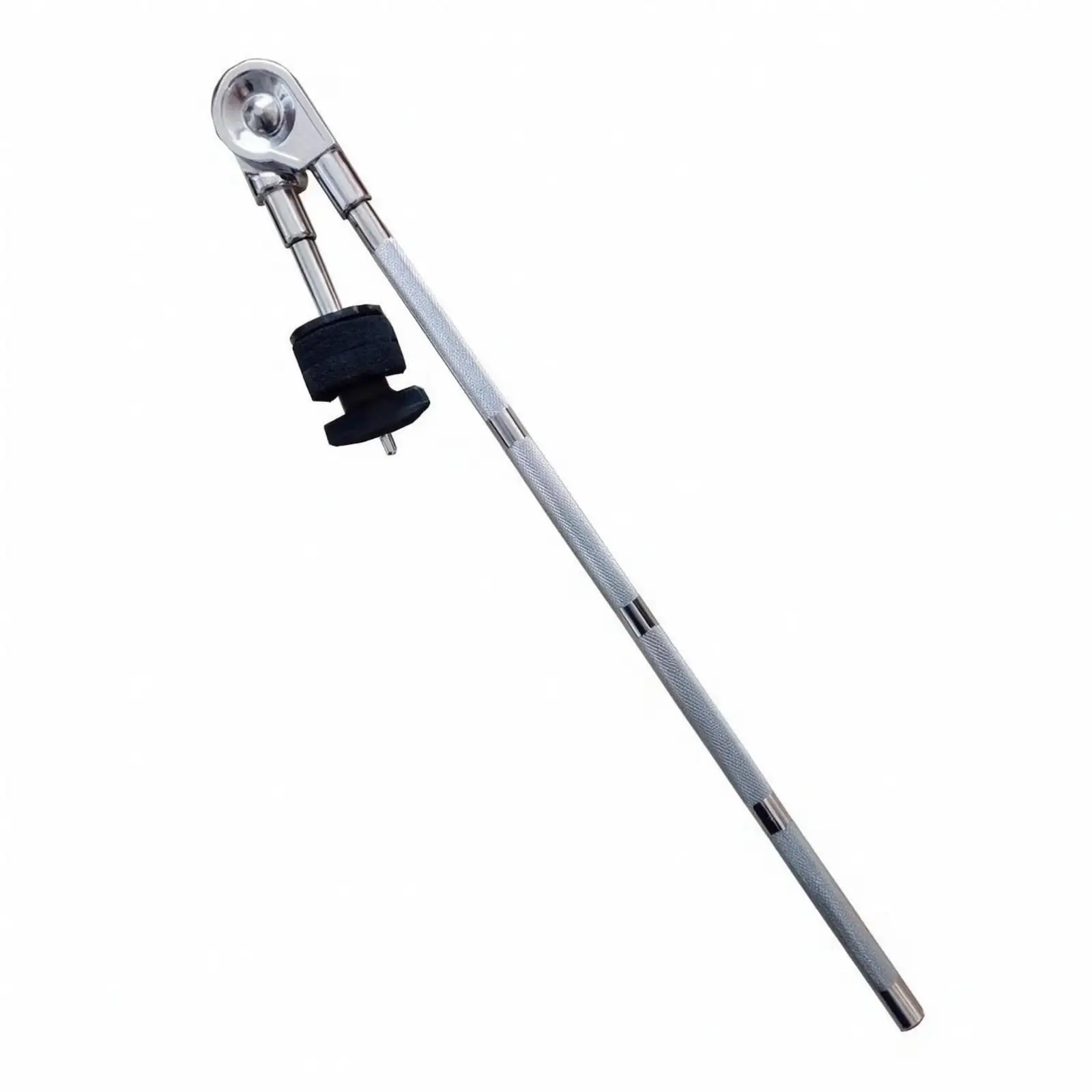 Drum Cymbal Boom Arm Attachment for Standard Rack 46cm Aluminum Alloy Support with 16cm Crossbar for Percussion